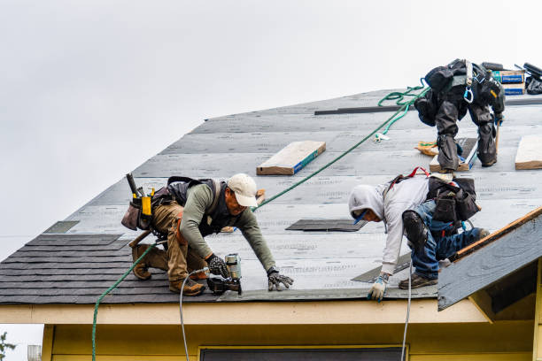 Professional Gutter Installation technician working in Penn Yan, NY